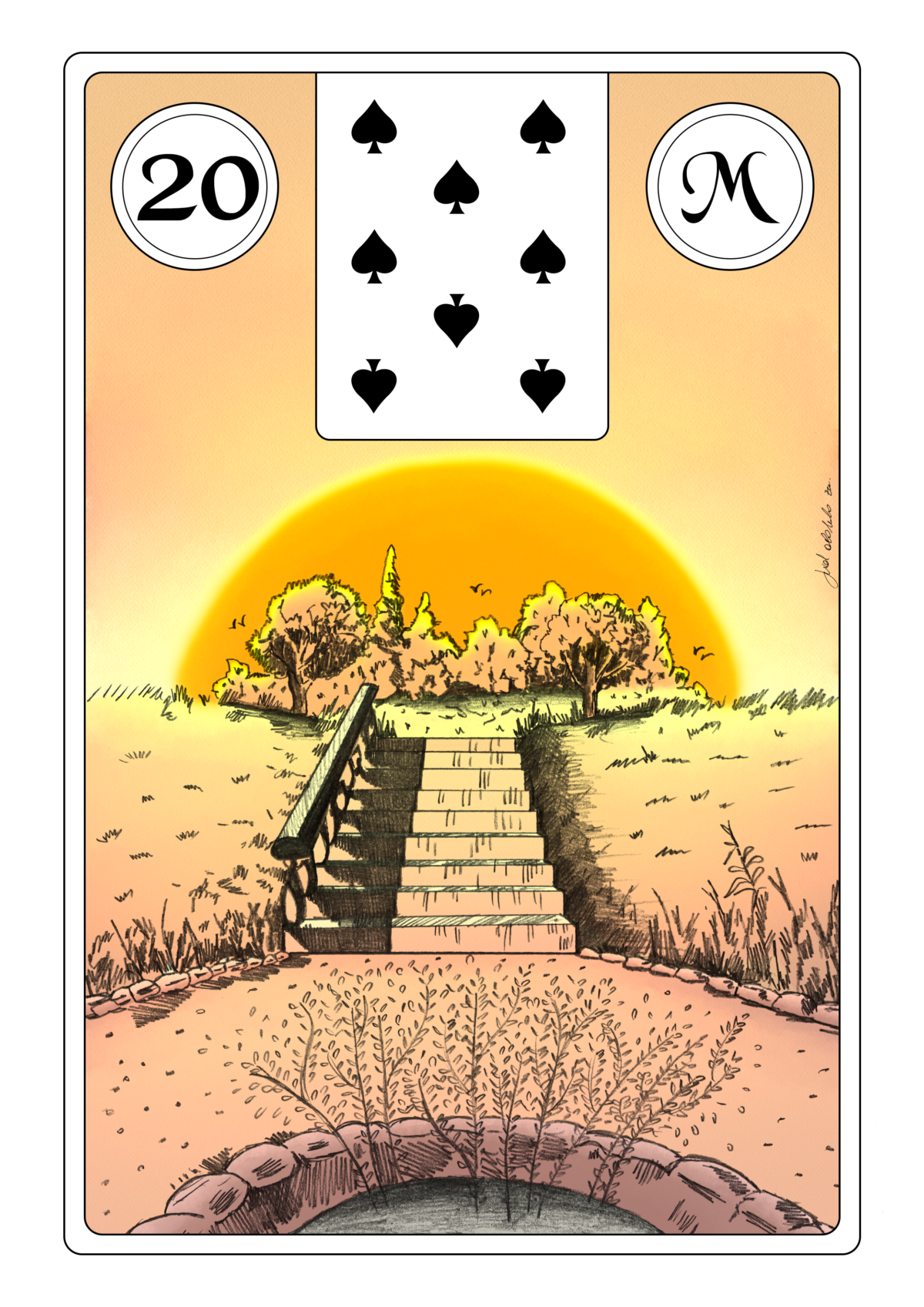 Lenormand Tageskarte Park