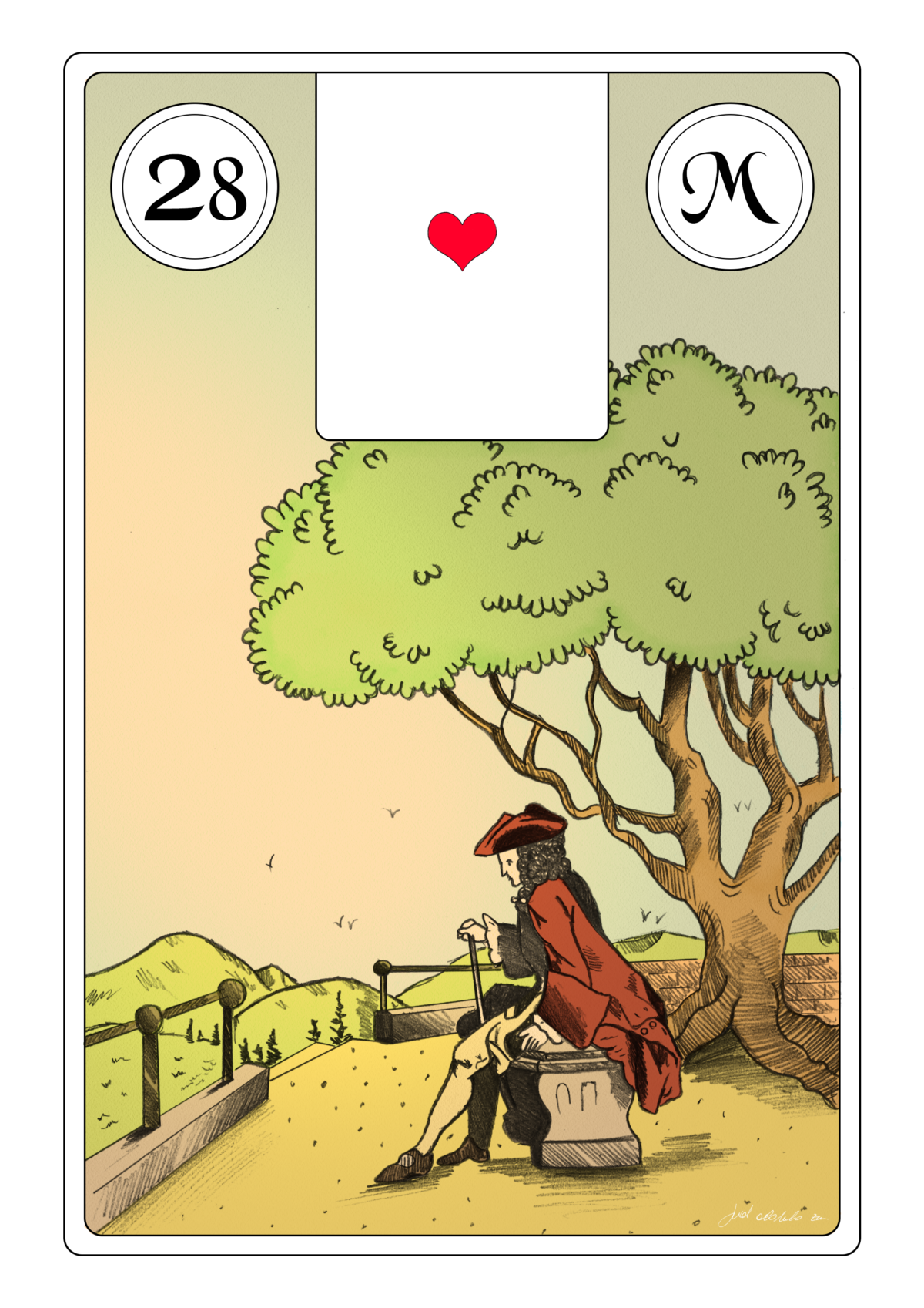 Lenormand Tageskarte Herr